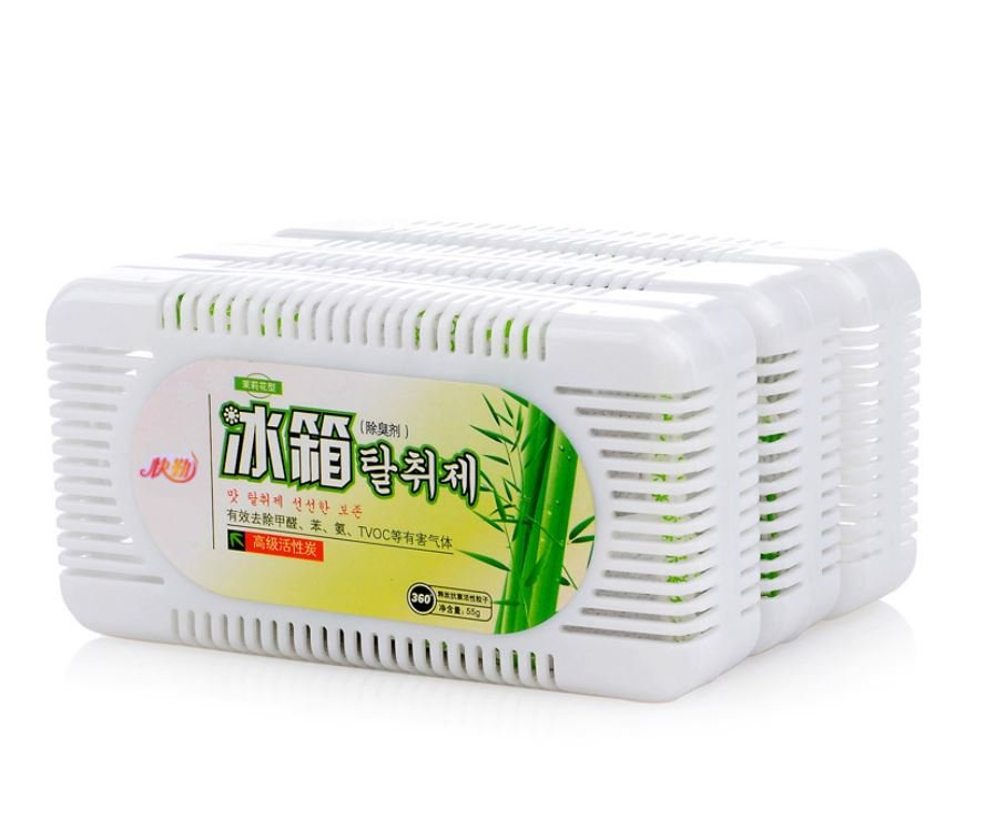 5 x Eliminadores De Olores Para Nevera Refrigerador Multiusos Cajas  Desodorante Carbón De Bambú Absorbe Olores